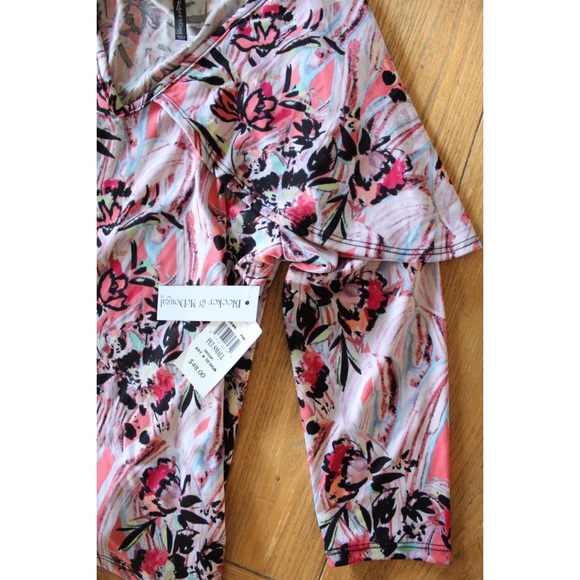 NWT Bleeker & McDougal Women's Size Small Petite Pullover Cape Effect Blouse - Picture 4 of 5